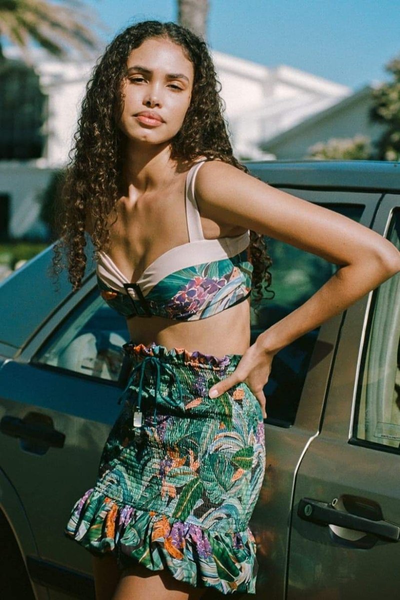 Renata Tropikal Baskılı Üç Parçalı Yüzme Seti