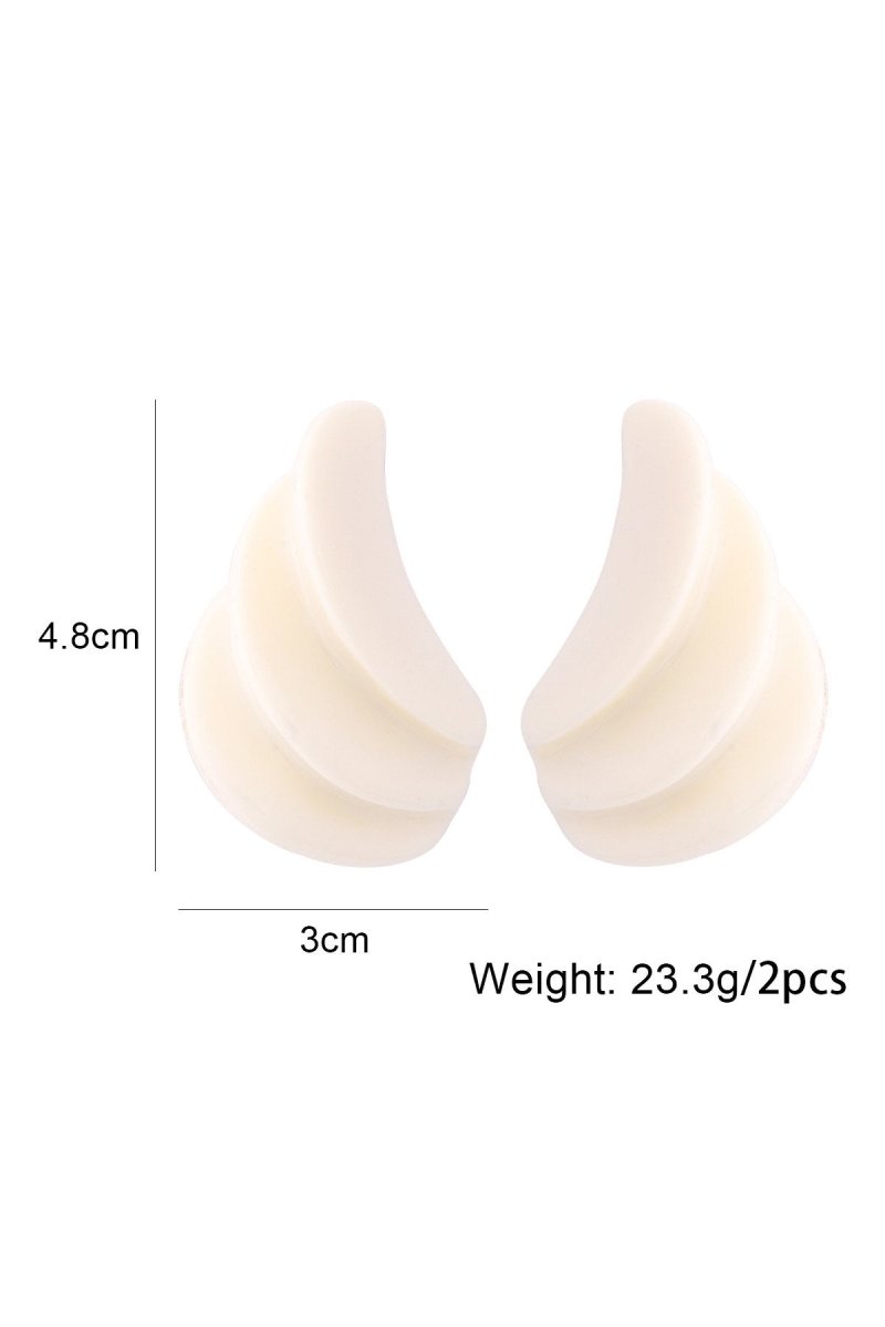 Reçine Kabuk Şeklinde Küpe