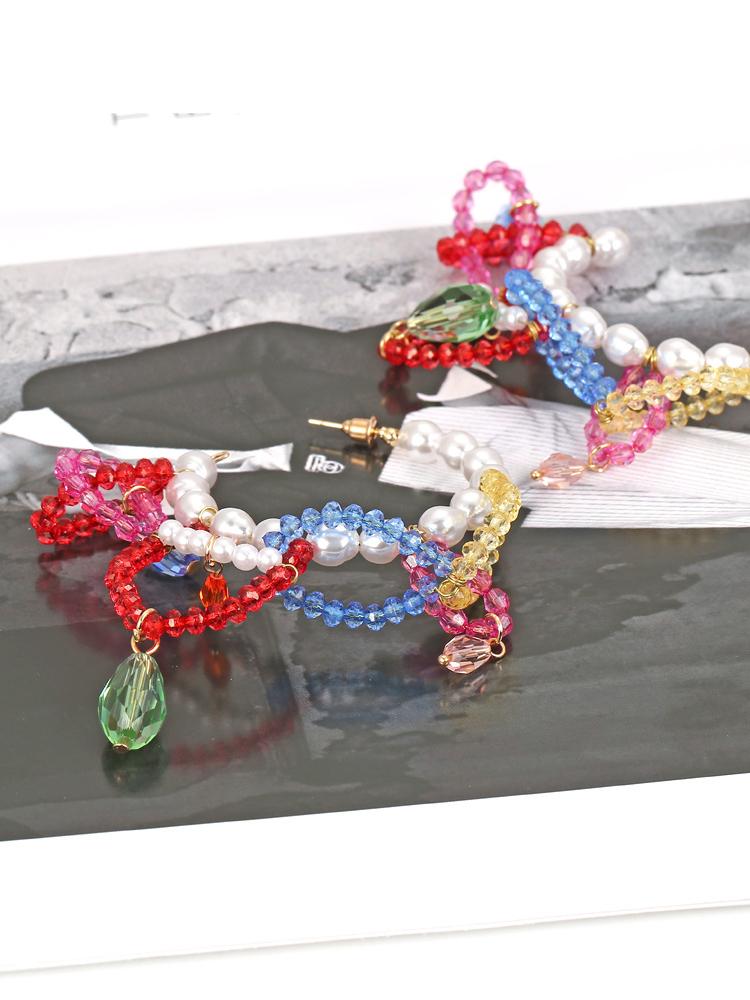 Rox Boncuklu Püskül Küpe