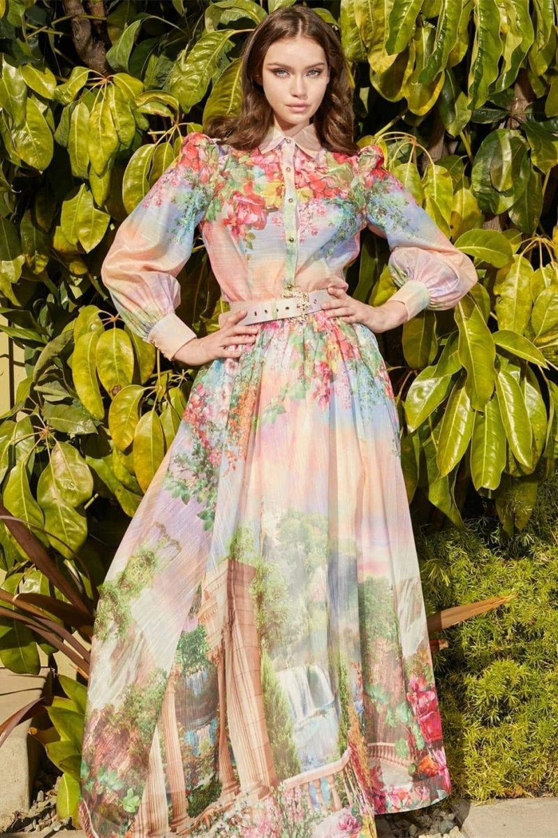 Roxanne Çiçek Baskılı Bluz Takım