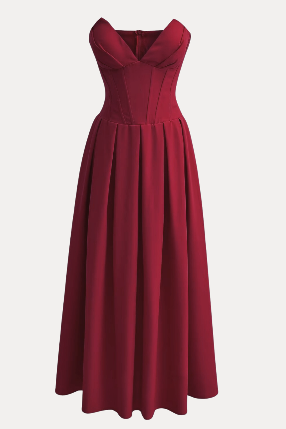 Marina Straplez Korse Midi Elbise