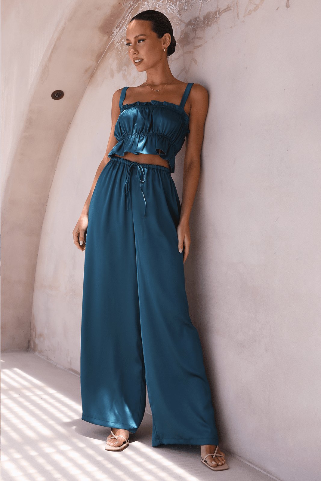 Sherry Büzgülü İpeksi Salon Takımı