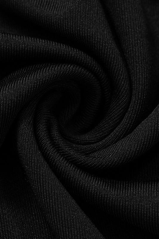 Simma Sırtı Açık Uzun Kollu Uzun Elbise