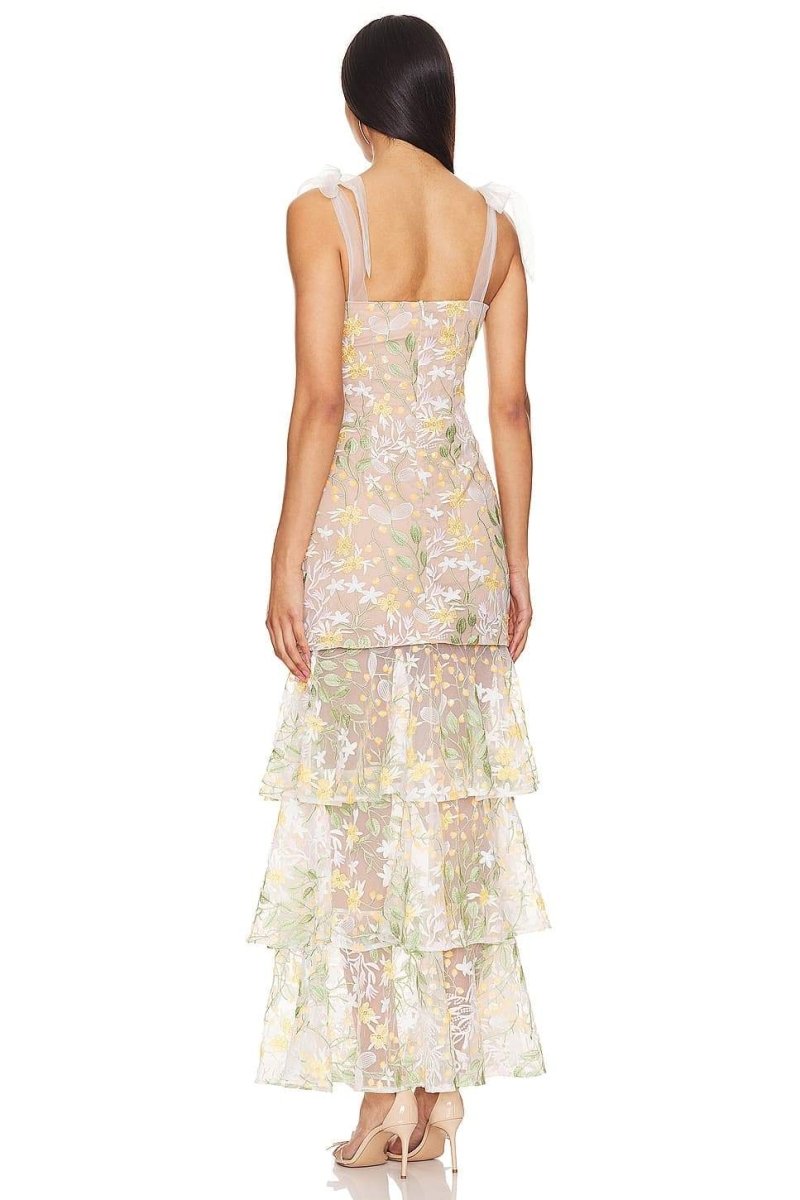 Sylvia Ayrılabilir Katlı Maxi Elbise