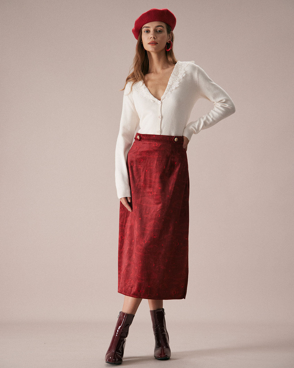 Dantel Yaka Triko Hırka