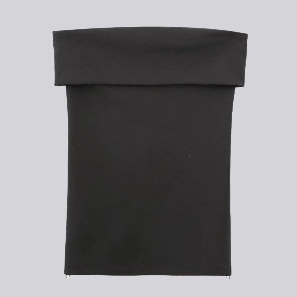 Aus Straplez Yırtmaçlı Bluz