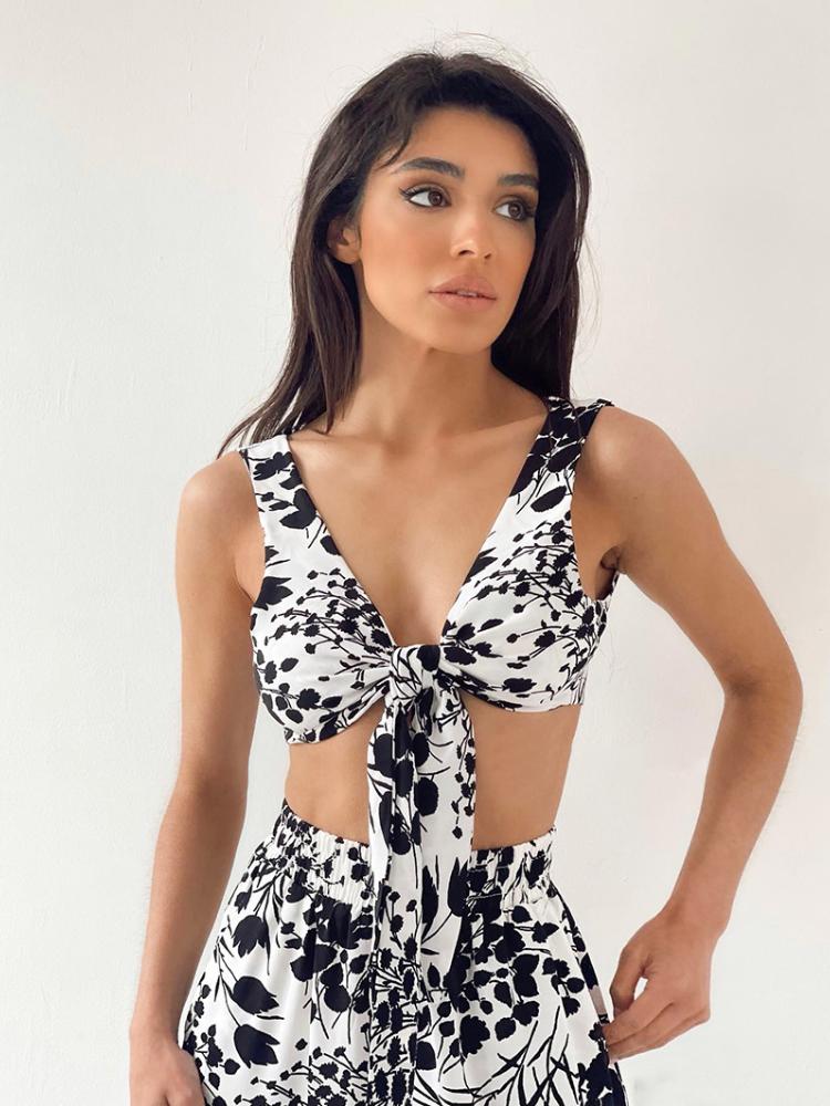 Trivia Baskılı Üç Parça Salon Takımı