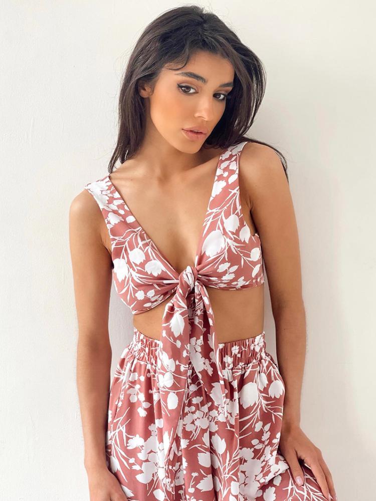 Trivia Baskılı Üç Parça Salon Takımı