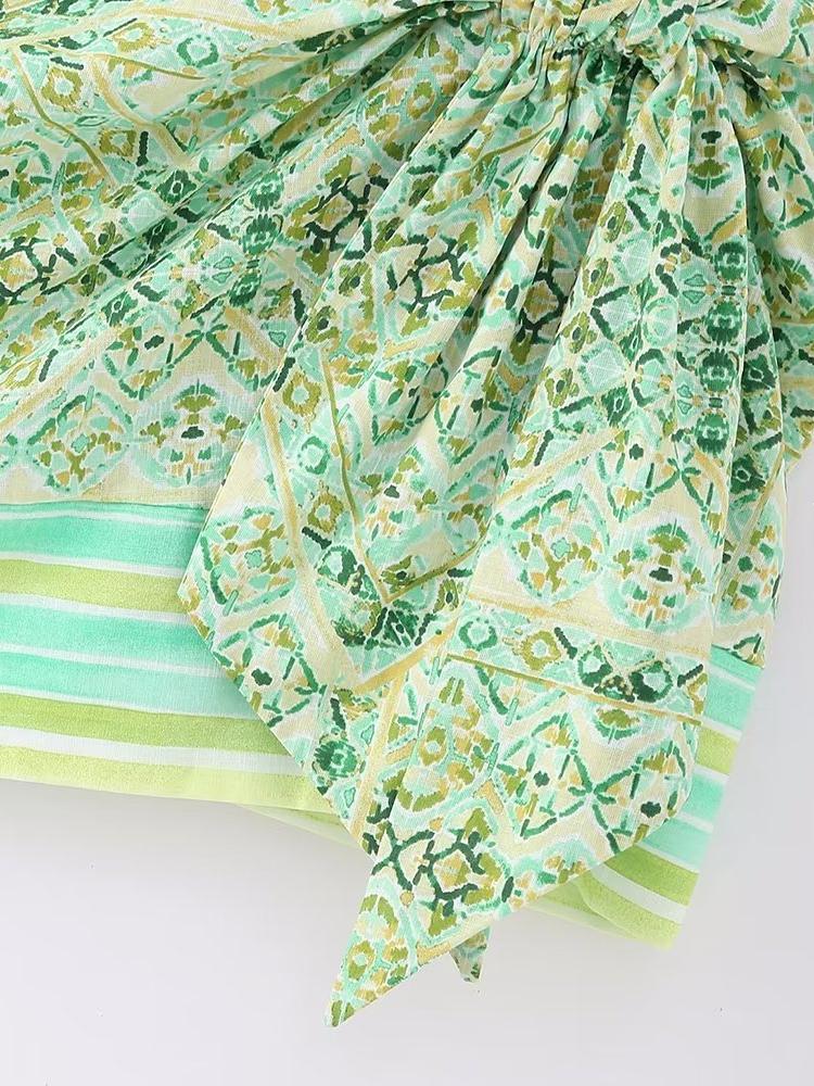 Val Retro Baskılı Anvelop Mini Etek