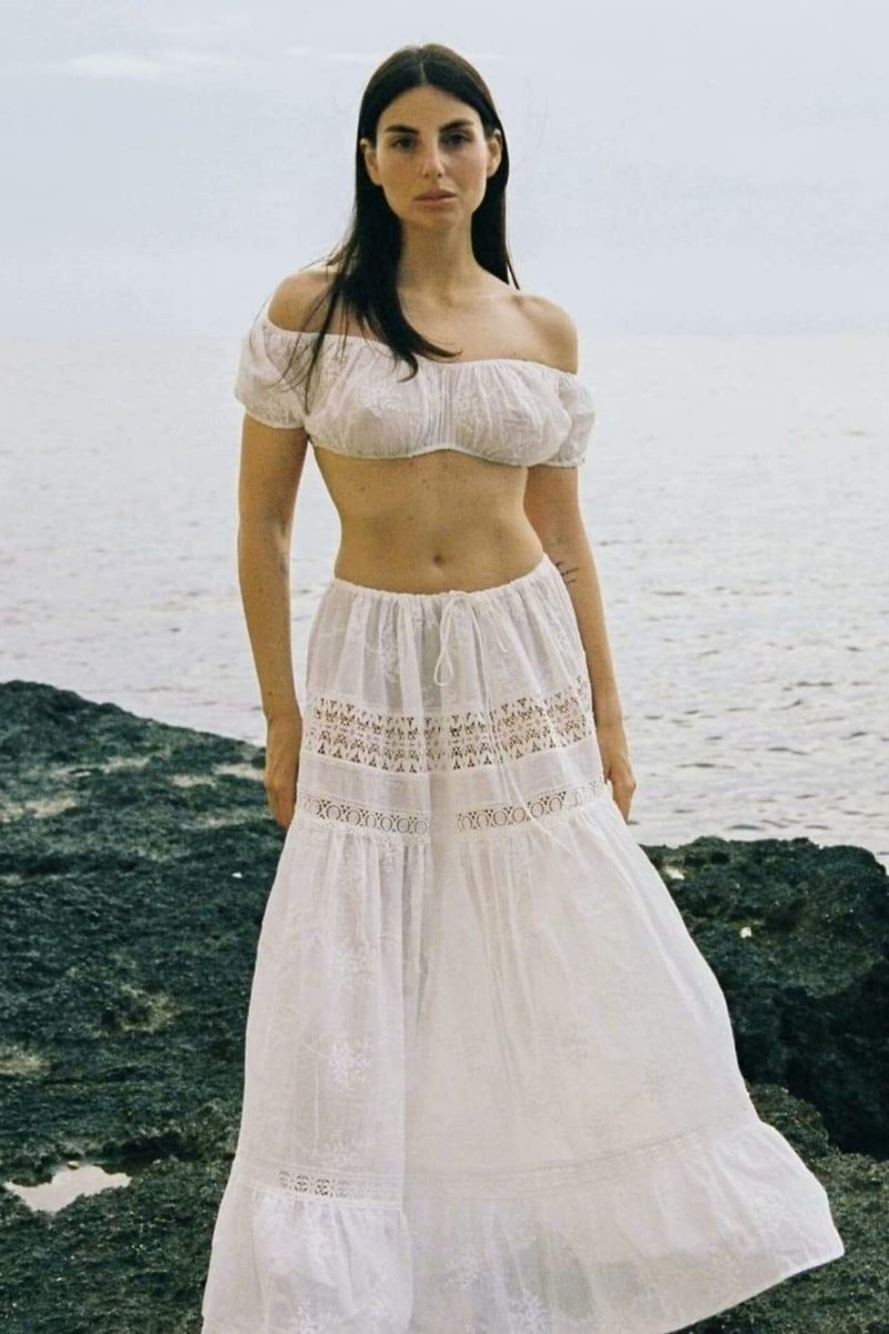 Vera Nakışlı Dantel Takım