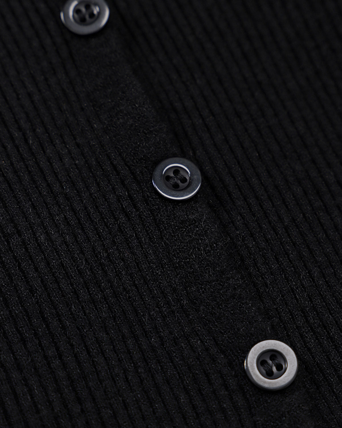 Siyah Fitilli Örgü Slim Hırka